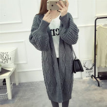 H.SA 2017 Women Long Cardigans and Poncho Latern Sleeve Open Stitch Knit Sweater Cardigans V neck Oversized Cardigan Jacket Coat