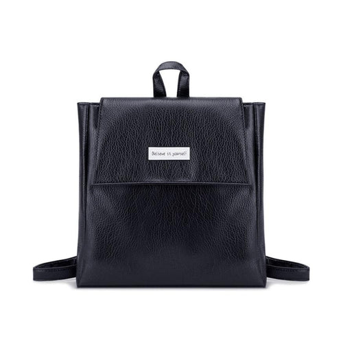 PU Leather Backpack - Fashion Rucksack