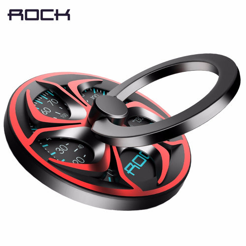 Fidget Spinner Ring Holder, ROCK High Speed Hand Finger Spinner Ring Holder 360 Degree Metal Holder For iPhone/ iPad/ Samsung