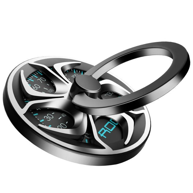 Fidget Spinner Ring Holder, ROCK High Speed Hand Finger Spinner Ring Holder 360 Degree Metal Holder For iPhone/ iPad/ Samsung