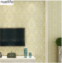 European nonwovens wallpaper living room bedroom 3D stereo stripes super thick relief wallpaper background wall